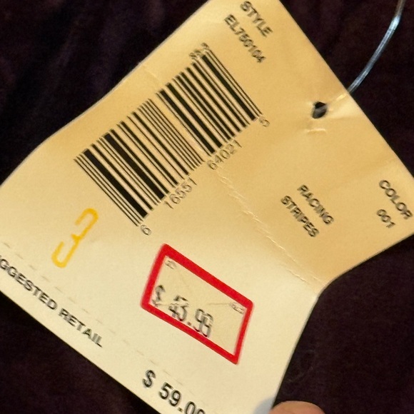 Elisabeth Liz Claiborne red sweatpants bottoms - Picture 2 of 6